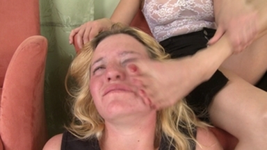 The Secret Room: Domina Lea's Face Slapping for Naughty Gina