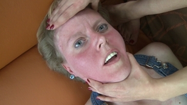 Behind Closed Doors: Domina Lea Slaps Her Sub Ugly Simone