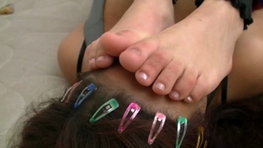 Loira Nova's Feet in Charge: Foot Domination and Trampling on Priscila