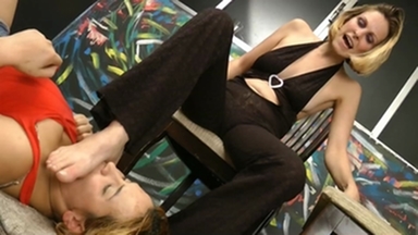 Celine vs Blonde Lemos: Face Slapping and Feet in the Mouth