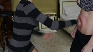 The Bet: Lia Tests Carola's Strength With Belly Boxing