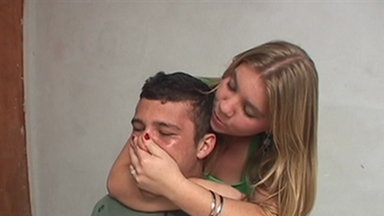 Alexia's Daring Hands: Hand Domination of Her Sub Guy Romarinho