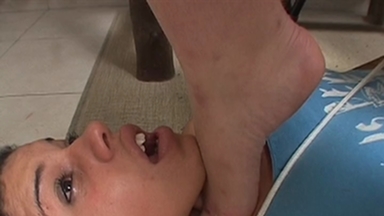 Luciana's Bare Soles on Sub Narinha: Strict Foot Domination