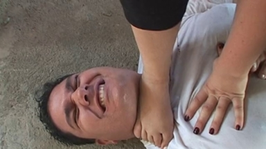 Jungle Foot Domination: Andressa and Male Slave Ferraz