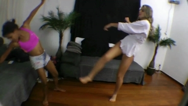 Alessandra Oliver's Karate Feet: Feet on Face for Sub Priscilinha