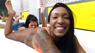 Persuaded: Interracial Kissing and Hard Ass Licking for Her Domina