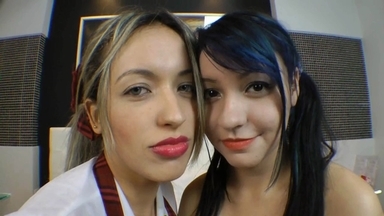 Bored at Home: Julia Shinaider and Meg's Hot Kisses