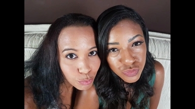 Giantess Kissing: Sofia Goddess Giant and Cris Moreno Melt Together