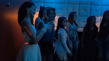 Hot Kisses at the Party Club: A Secret Lesbian Latina Party