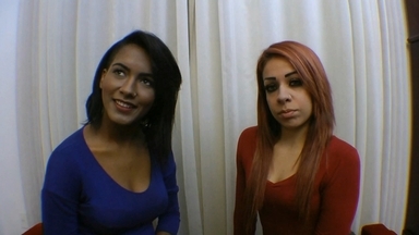 Nicole Black Panther and Jennifer Blonde: Opposites Attract Kisses