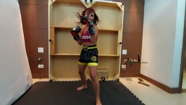 Muay Thai Humiliation: The Redhead Takes the Sweet Blonde Down