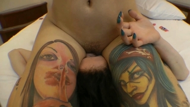 Tattooed Larissa Diel Rides Samy: Facesitting to Orgasm