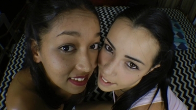 Larissa and Paulinha: Hot Kisses, Then They Share the Cameraman