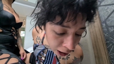 Daring Hands: Inked Latina's Spit, Slaps and Hand Domination