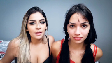 Hand Squeezing Face: Blonde Latina's Hand Domination of Her Partner