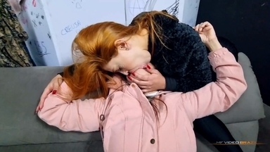 Deep Kisses: The Freckled Redhead Domina and Her Shy Lover