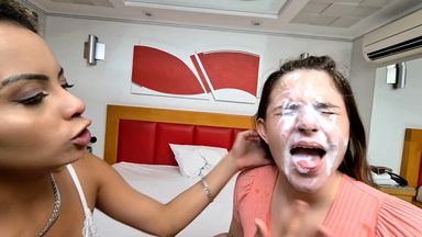 Facial Treatment: Genny's Facesitting and Spitting on Izabellyta